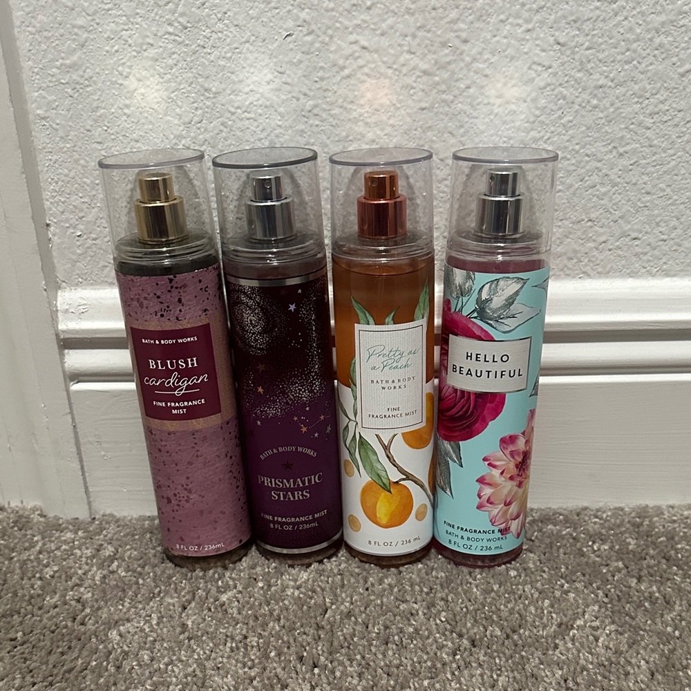 Bath & Body Works Fine Fragrance Mist Bundle – 4 Bottles